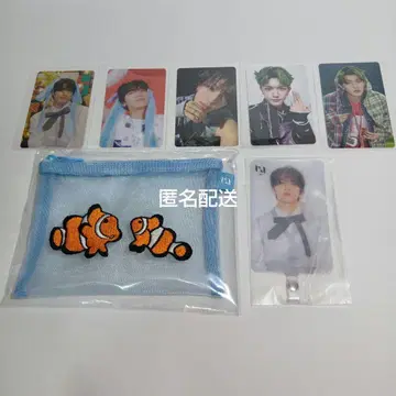 INI 타카츠카 히로무 메쉬 파우치 + 폰탭 + 트레이딩 카드 세트