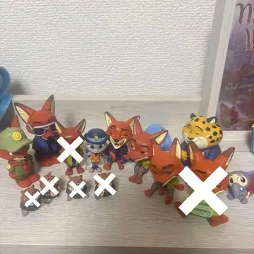 주토피아 피규어 세트