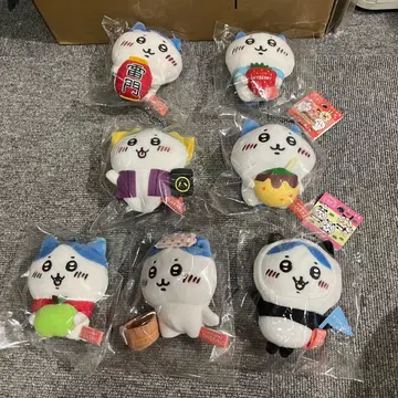 하치와레 봉제 인형 스트랩 7개 세트