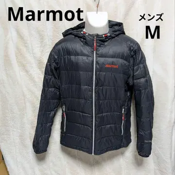 Marmot 후드 부착 다운 자켓 블랙 750fill 남성용 M