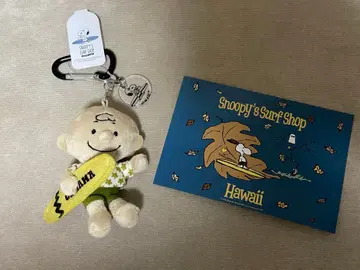오키나와 SNOOPY'S SURF SHOP 마스코트 키링 찰리 브라운