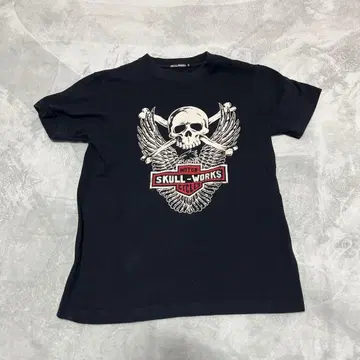 SKULL WORKS 스컬 T셔츠 블랙