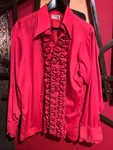 빈티지 프릴 셔츠 에드워드 테디 보이 로카빌리