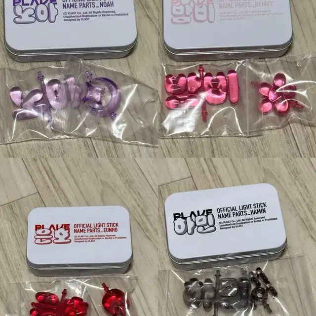 플레이브 응원봉 구파츠 양도(노아 밤비 은호 하민)