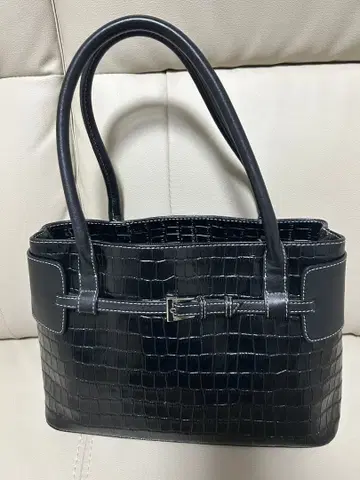 HAMANO 악어 엠보싱 핸드백