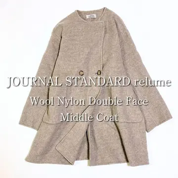 22AW 저널 스탠다드 레리움 울 나일론 리버 미들 코트