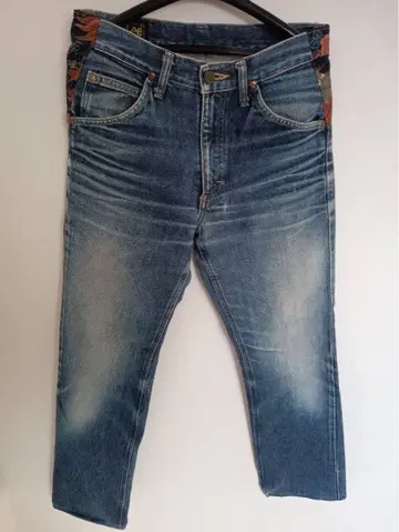 Lee 일본풍 패턴이 들어간 데님 팬츠