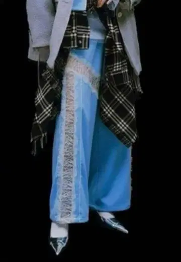 MAISON SPECIAL Lace Docking Jersey Pants