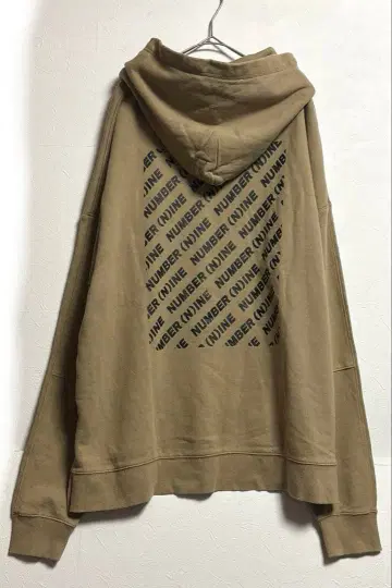 NUMBER (N)INE 후드티 빅 로고 2138 L 사이즈