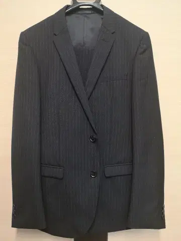 VISENZO 다크 블루 스트라이프 비즈니스 정장