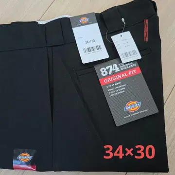 [ 미사용 새상품 ] 디키즈 874 34x30 워크 팬츠 BLACK