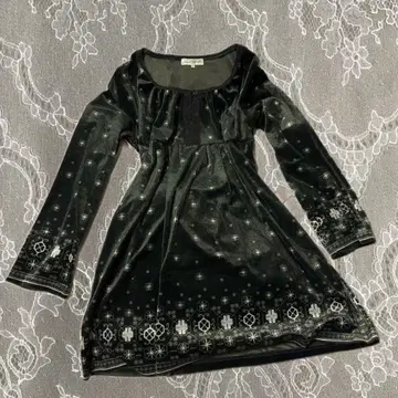 블랙 벨로아 튜닉 그런지 모리걸 페어리 그런지 y2k