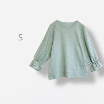 [ 오피스 캐주얼 ] 블라우스 캔디 소매 쉐도우 보더 어스 컬러