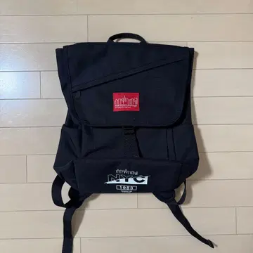 맨해튼 포티지 한정판 NYC 로고 블랙 백팩