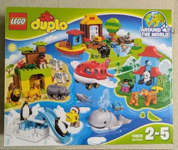 레고 듀플로 세계의 동물 세계 일주 세트 10805 기초판 포함