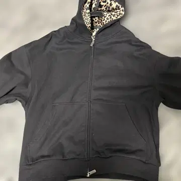 menes 블랙 후드티 XL 레오파드 안감