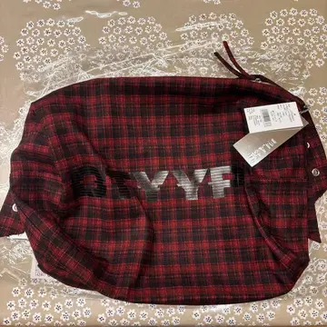 DTYPE 레드/블랙 체크 숄더백