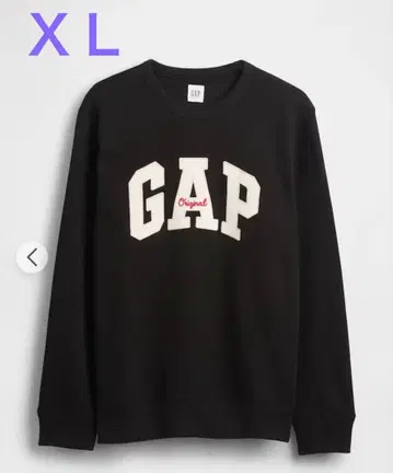 GAP 릴랙스 핏 스웨트 셔츠 XL 미사용 미개봉 새상품 블랙