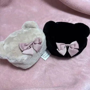 아오키 미사코 x 시마무라 곰돌이 퍼 파우치 체인 포함