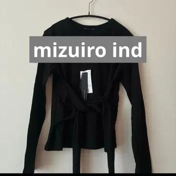 mizuiro ind 트위스트 허리 크루넥 풀오버 새상품 일본제