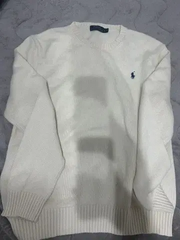 아이보리 리브 니트 스웨터