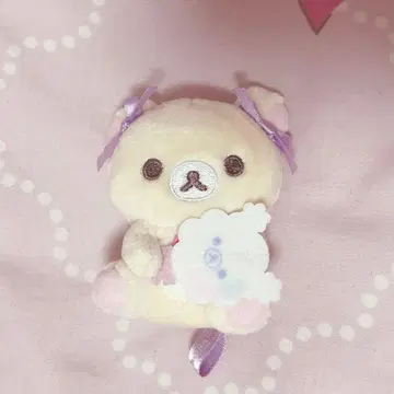 코리락쿠마 하늘의 빙글빙글 솜사탕 손바닥 봉제 인형