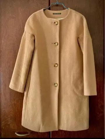 드레 스테리아 노카라 울 코트 베이지