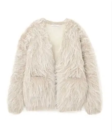 etretokyo 더블 페이스 헤어리 니트 가디건