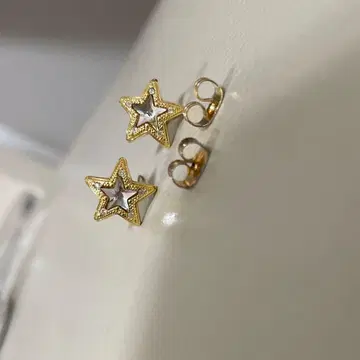 지미추 JC 스타 크리스탈 귀걸이