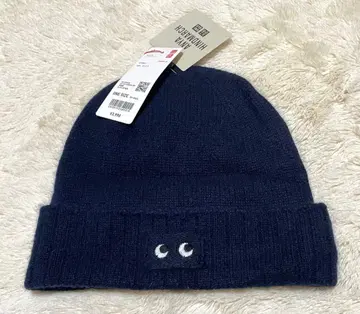 [ 새상품 ] 유니클로 x 아냐 힌드마치 콜라보 캐시미어 니트 비니