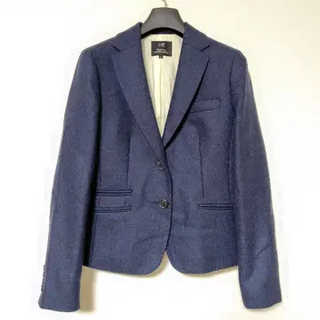 23구 빈티지 트위드 울 자켓 네이비 40 이탈리아제 원단