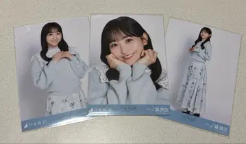 노기자카46 브로마이드 이치노세 미쿠 카라 부착 코디 3종 컴프