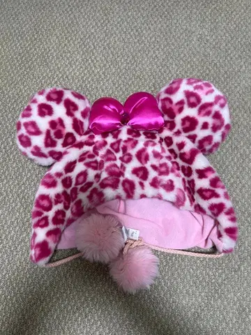 디즈니 팬캡 레오파드 무늬 미니