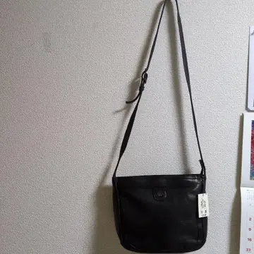 소가죽 숄더백 일본제 블랙