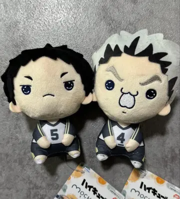 보쿠토 코타로 아카아시 케이지 모찌피코 봉제 인형 2개 세트 하이큐