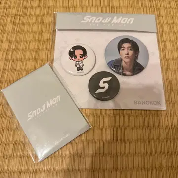 SnowMan 메구로 렌 방콕 태국 팝업 포토 카드 팩 캔뱃지