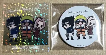 NARUTO 유루스타 나루토 사스케 사쿠라 캔뱃지 홀로그램 클리어 시트