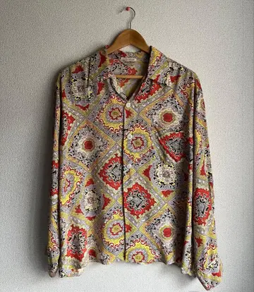 50s vintage rayon shirt