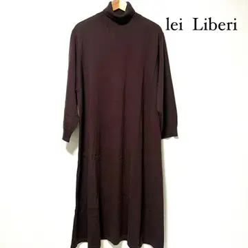 lei Liberi 레이리베리 브라운 롱 니트 원피스 루즈핏 빅