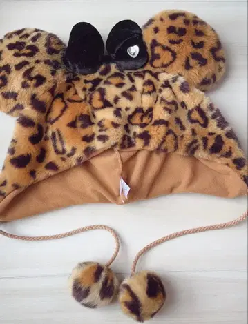 [ 미사용 새상품 ] 디즈니 미니 팬캡 레오파드 무늬