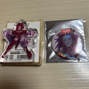 FF9 전시회 유라쿠초 마루이 캔뱃지 미니 아크릴 피규어 쿠자 2점