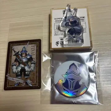 FF9 전시회 유라쿠초 마루이 메탈 카드 캔뱃지 미니 아크릴 피규어