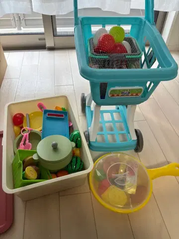 소꿉놀이 세트 쇼핑 카트