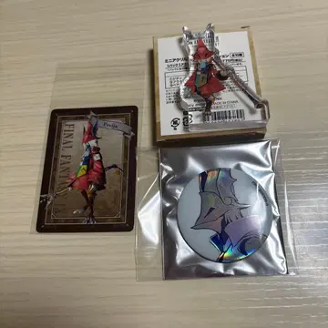FF9 전시회 유라쿠초 마루이 메탈 카드 캔뱃지 미니 아크릴 피규어