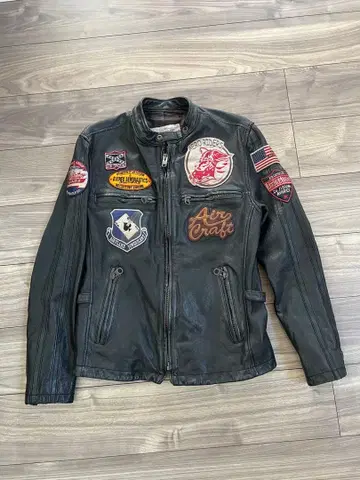 AVIREX 고스트 스킨 싱글 라이더 자켓