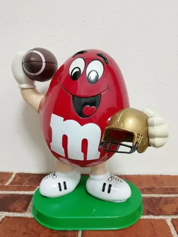 M&M's 레드 미식축구 캔디 디스펜서 레드