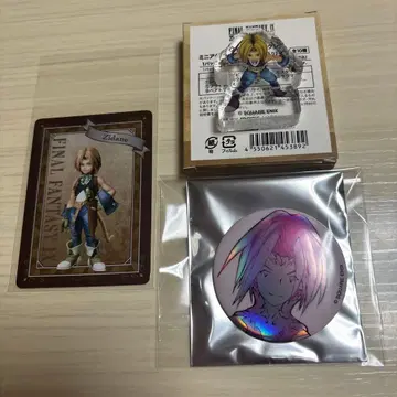 FF9 전시회 유라쿠초 마루이 메탈 카드 캔뱃지 미니 아크릴 피규어