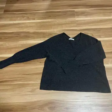 Demi-Luxe BEAMS 다크 그레이 V넥 긴팔 니트