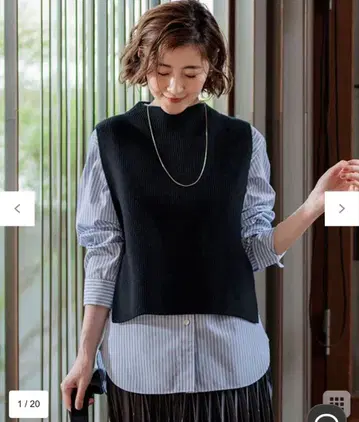 23구 [세탁 가능] 코튼 릴리 니트 베스트