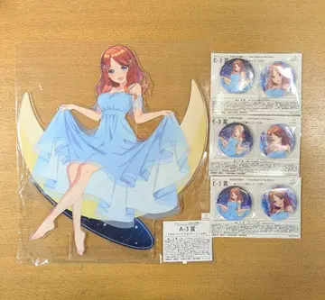 캐러럭키 복권 5등분의 신부 아크릴 스탠드 캔뱃지 미쿠